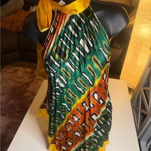 Monaco USA Vibrant Halter women’s Blouse size S